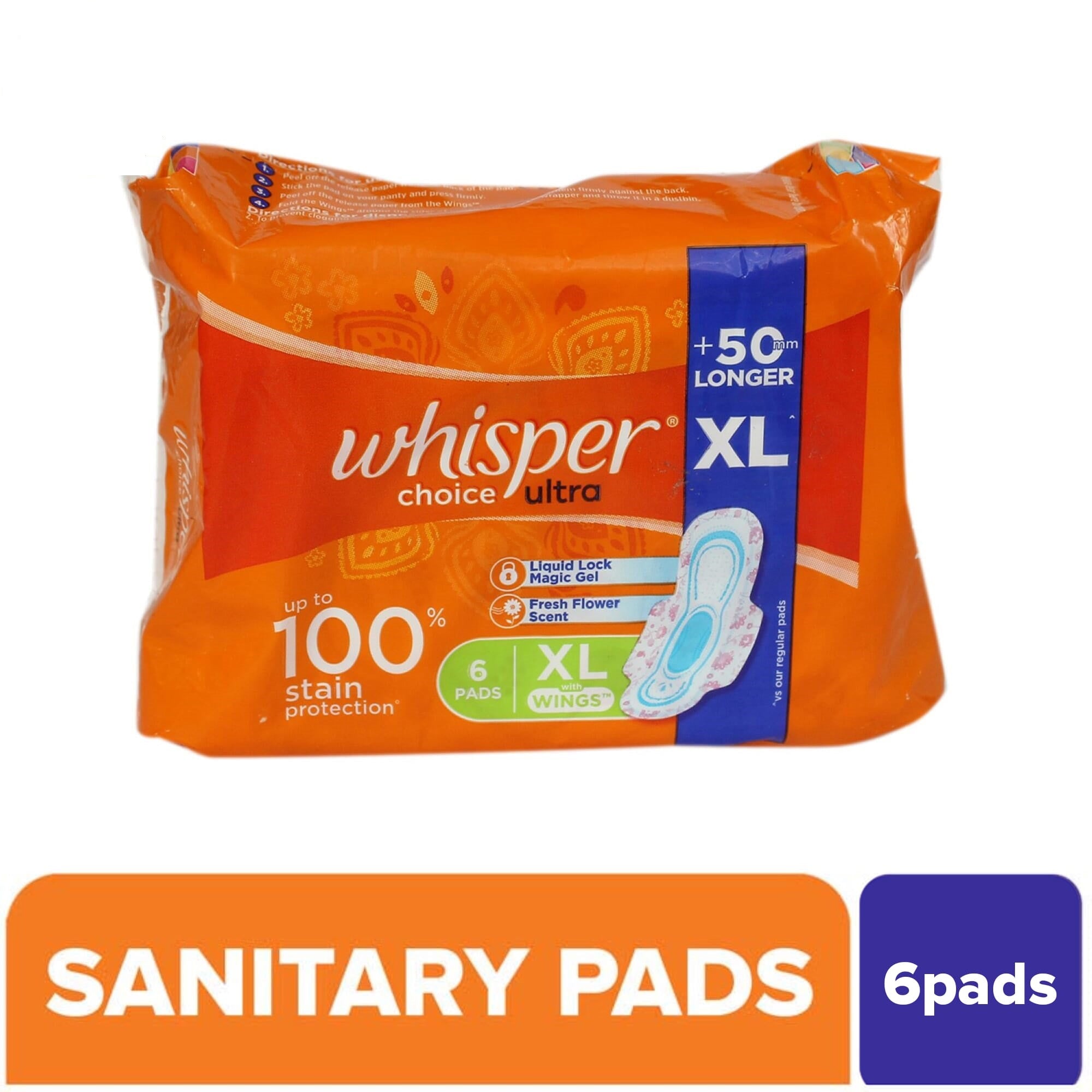 Whisper Sanitary Pads Pack 10